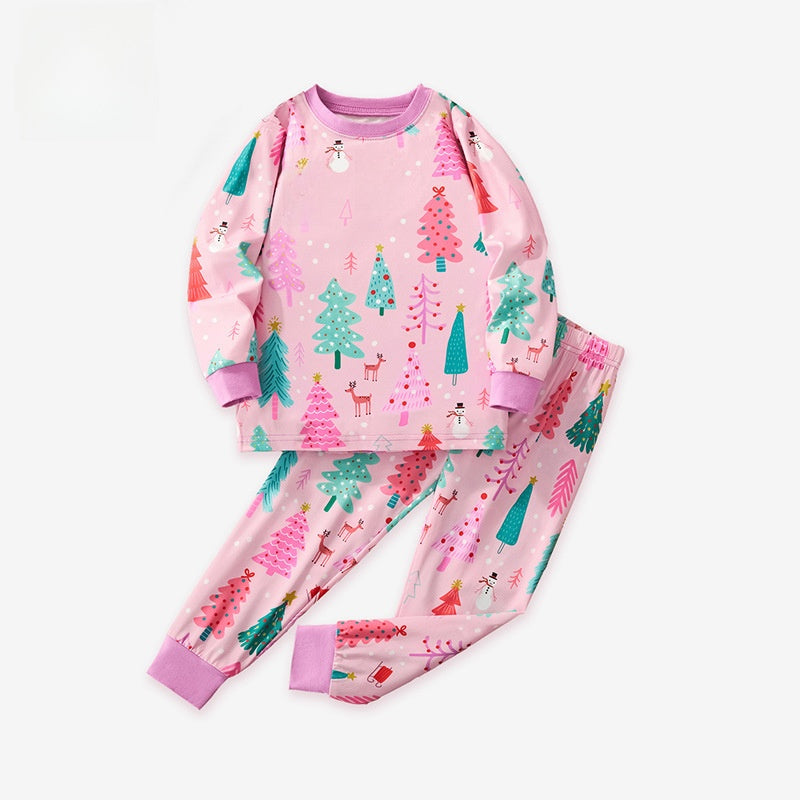 Christmas tree print pajamas