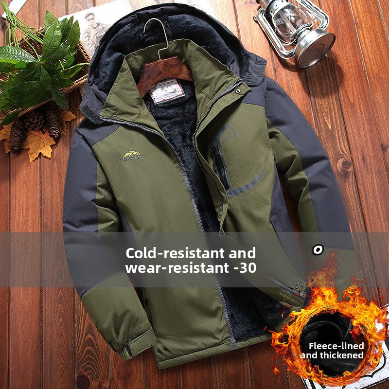 Winter Fleece-Lined Thickened Men's Jacket