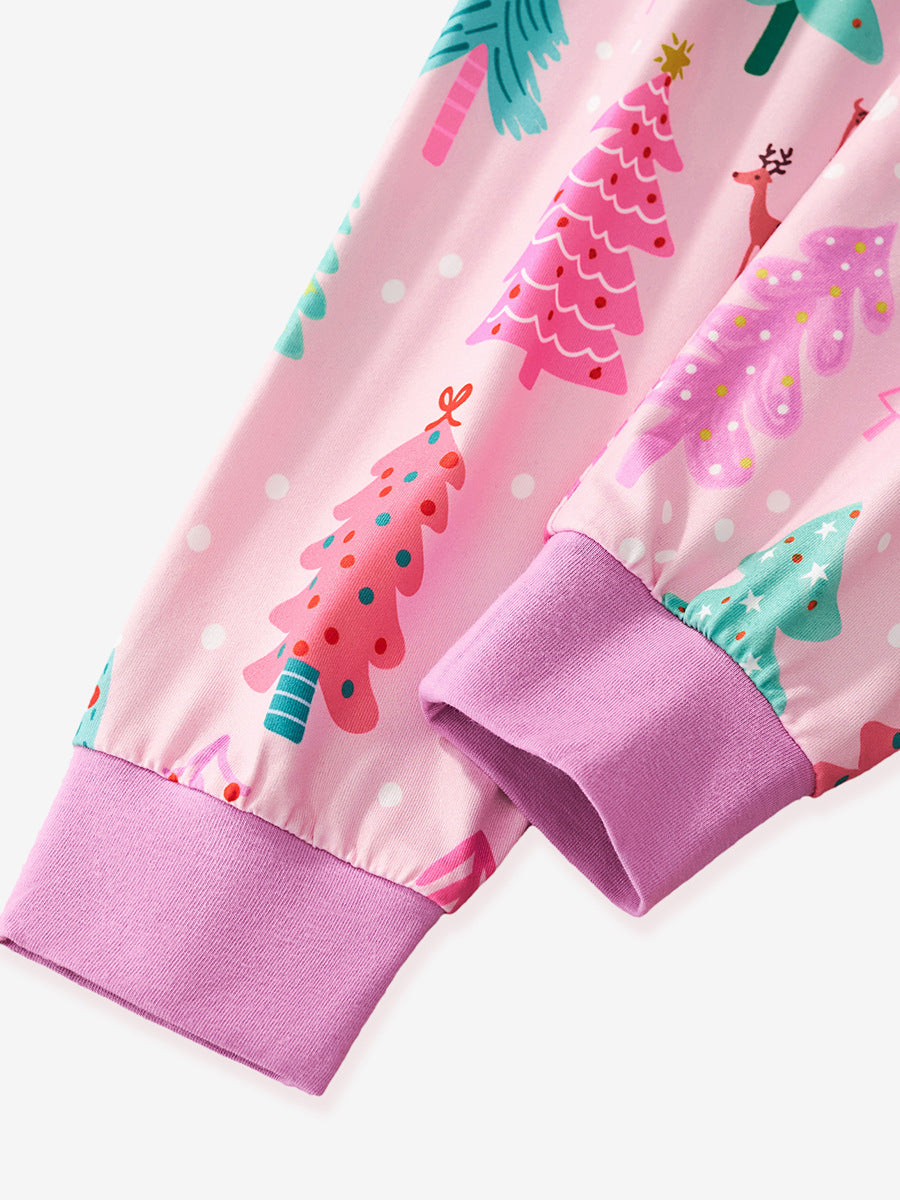 Christmas tree print pajamas