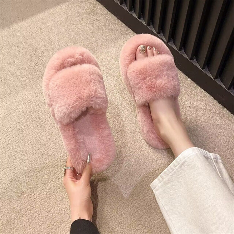 Women's Soft Furry Home Slippers