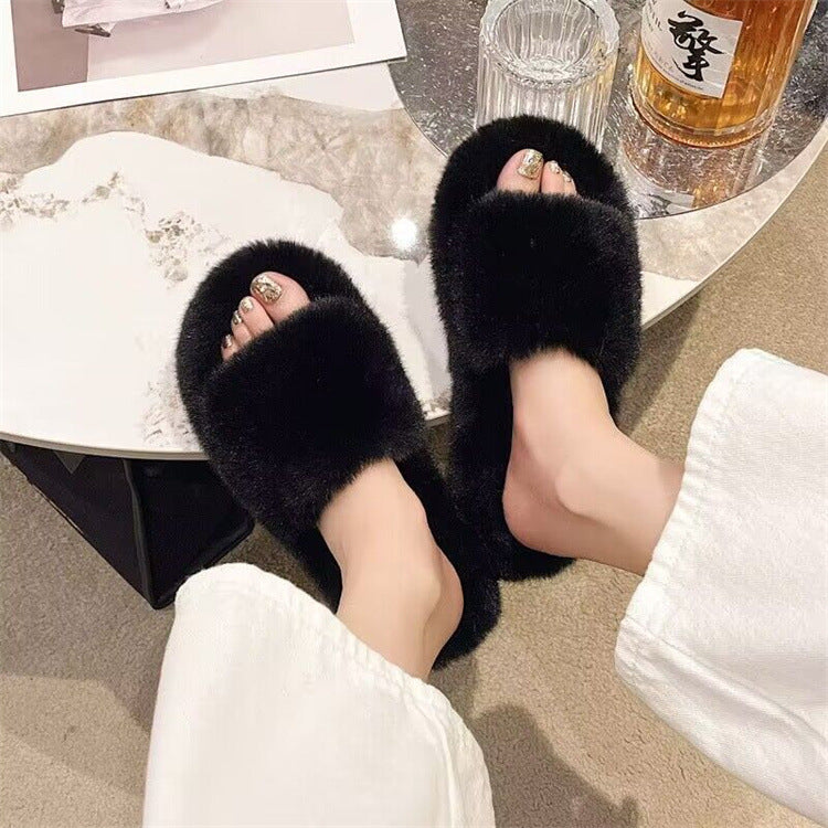 Women's Soft Furry Home Slippers