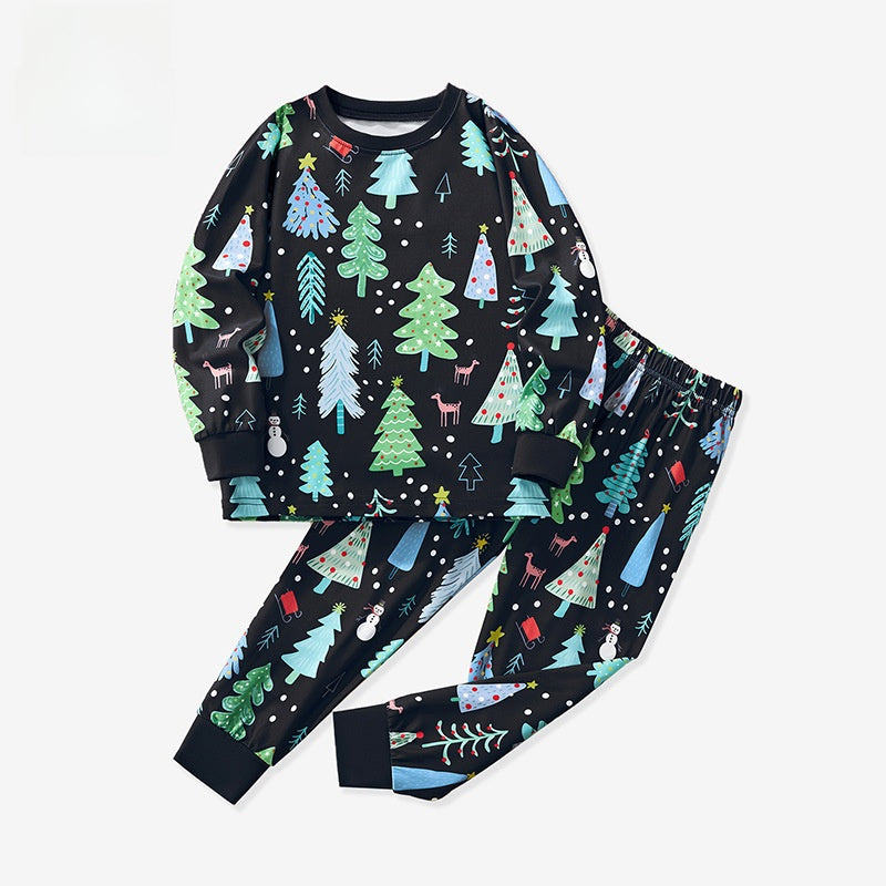Christmas tree print pajamas
