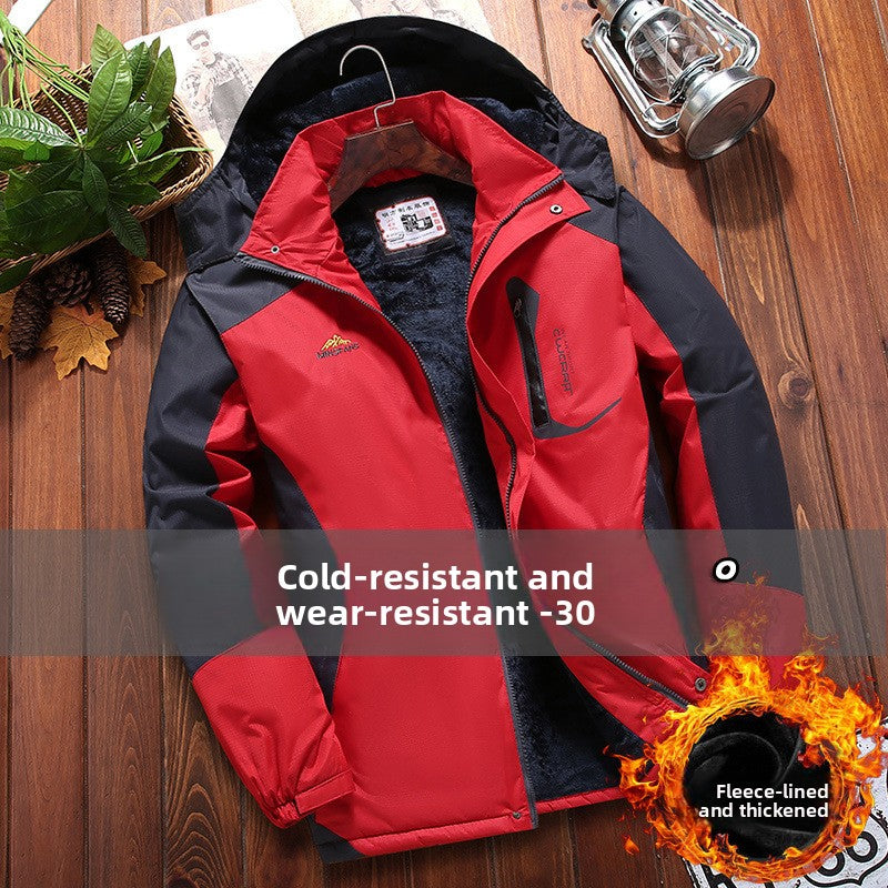 Winter Fleece-Lined Thickened Men's Jacket