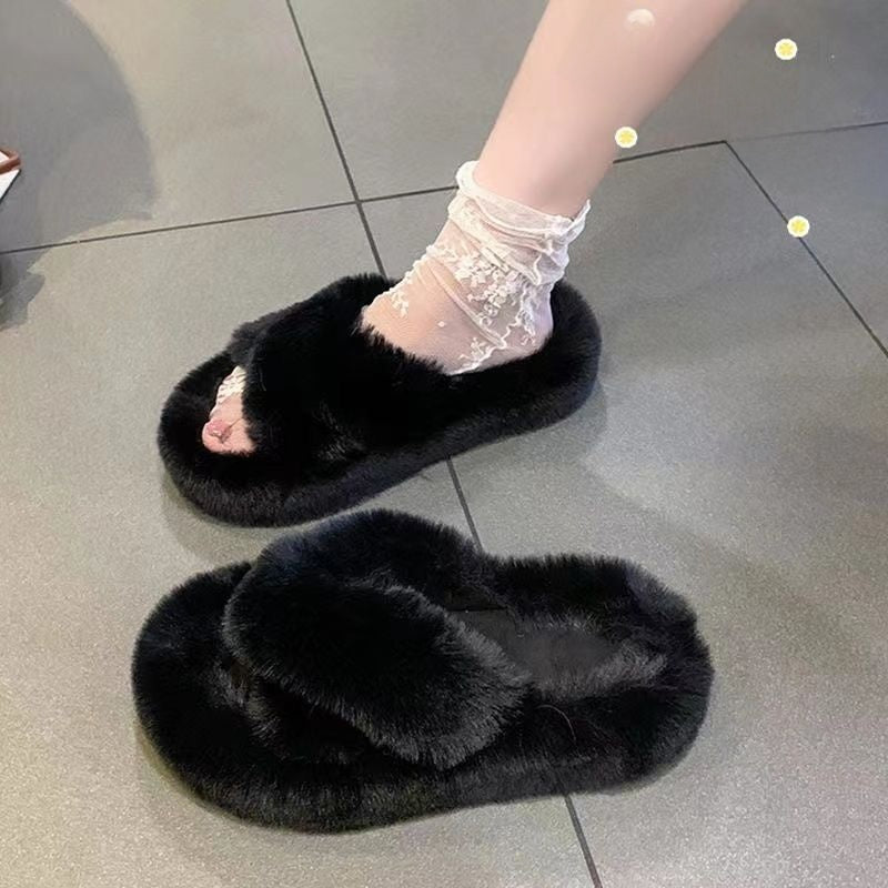 Women's Soft Furry Home Slippers