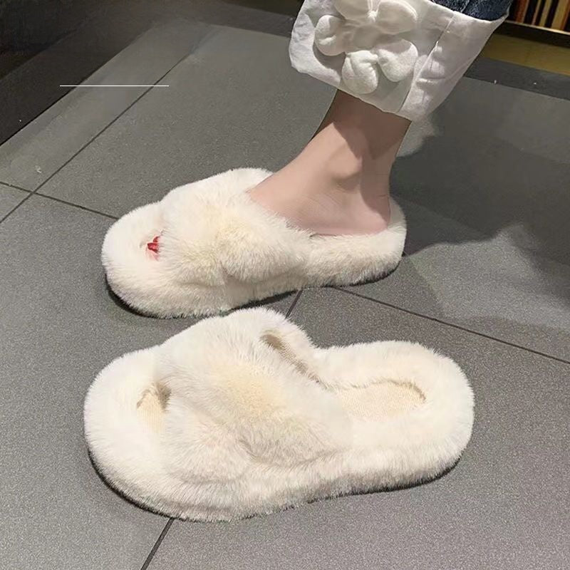 Women's Soft Furry Home Slippers