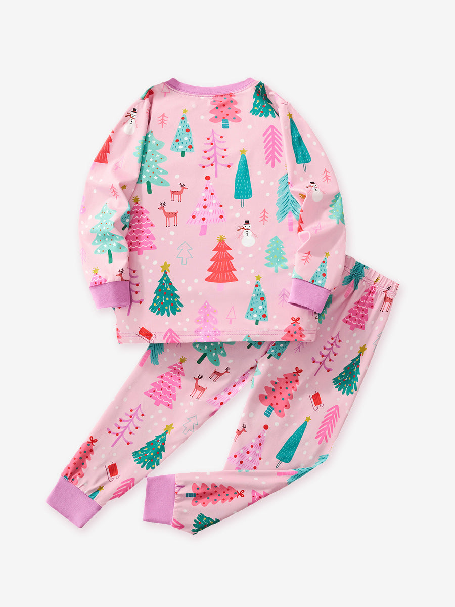 Christmas tree print pajamas