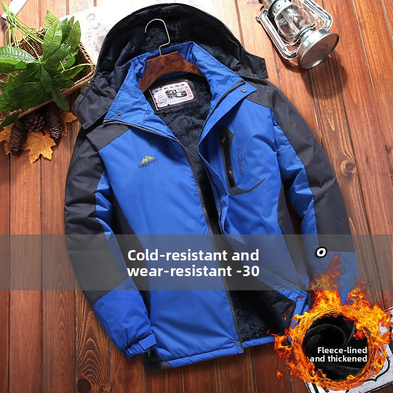 Winter Fleece-Lined Thickened Men's Jacket